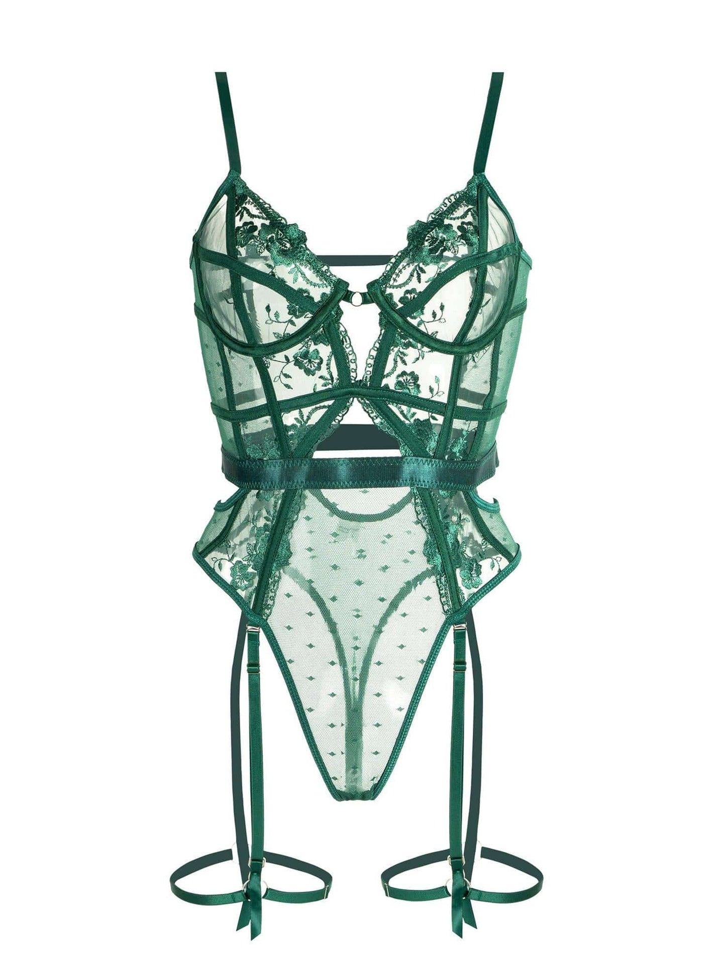 Wearclo | Women's Lace Teddy with Underwire