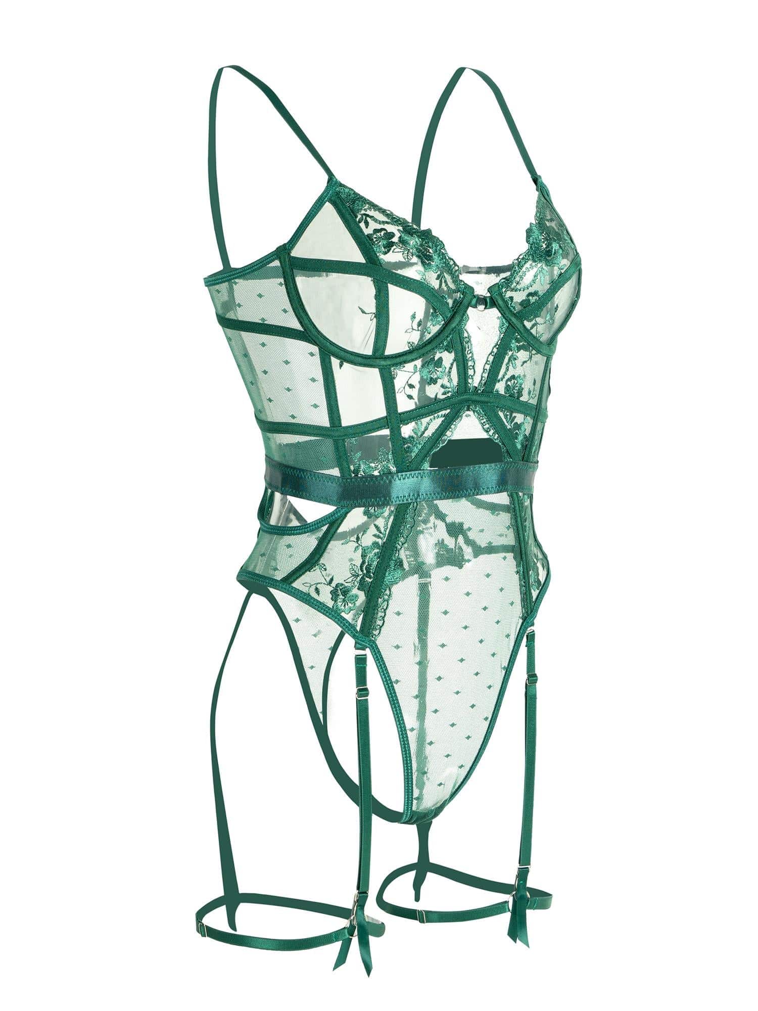 Wearclo | Women's Lace Teddy with Underwire