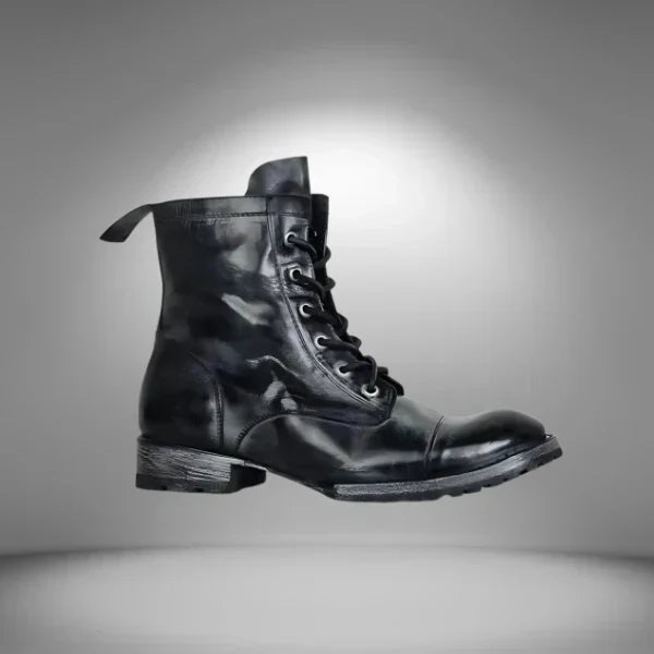 Wearclo | Women's Lace-Up Cap Toe Boots