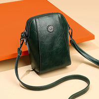 Wearclo | Women's Leather Crossbody Bag with Adjustable Strap