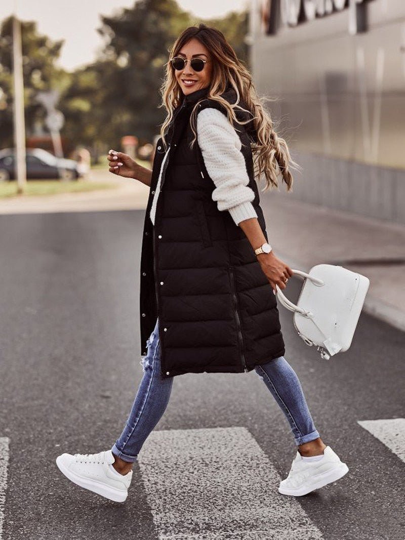 Wearclo | Women's Long Bodywarmer Vest