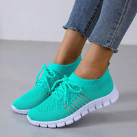 Wearclo | Women's Supportive Breathable Knit Sneakers