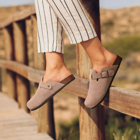 Wearclo | Women's Orthopedic Slippers with Buckle