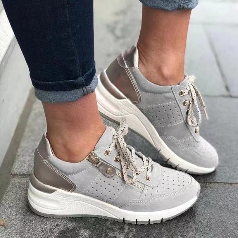 Wearclo | Women's Orthopedic Walking Sneakers with Zipper