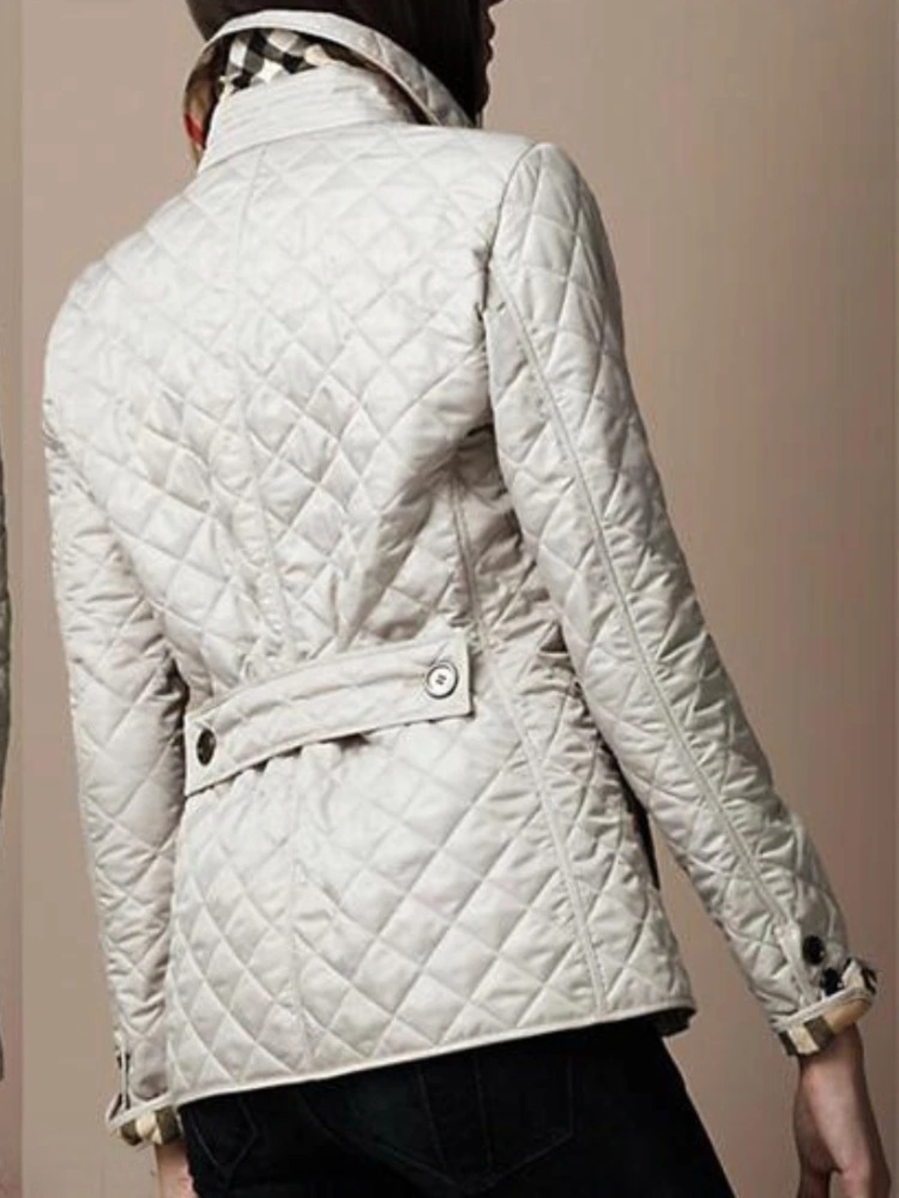 Wearclo | Women's Quilted Jacket with Turned-Down Collar