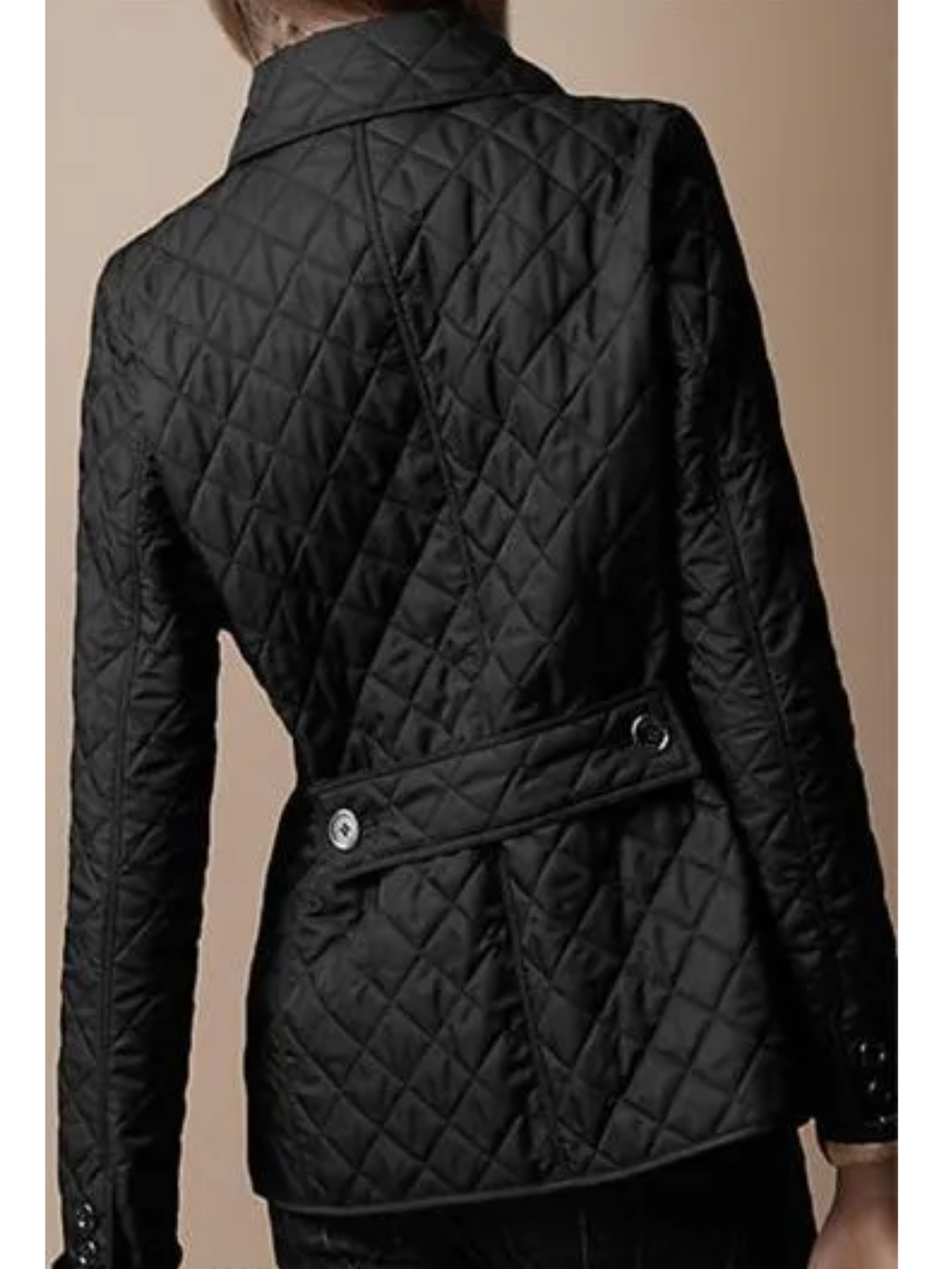 Wearclo | Women's Quilted Jacket with Turned-Down Collar