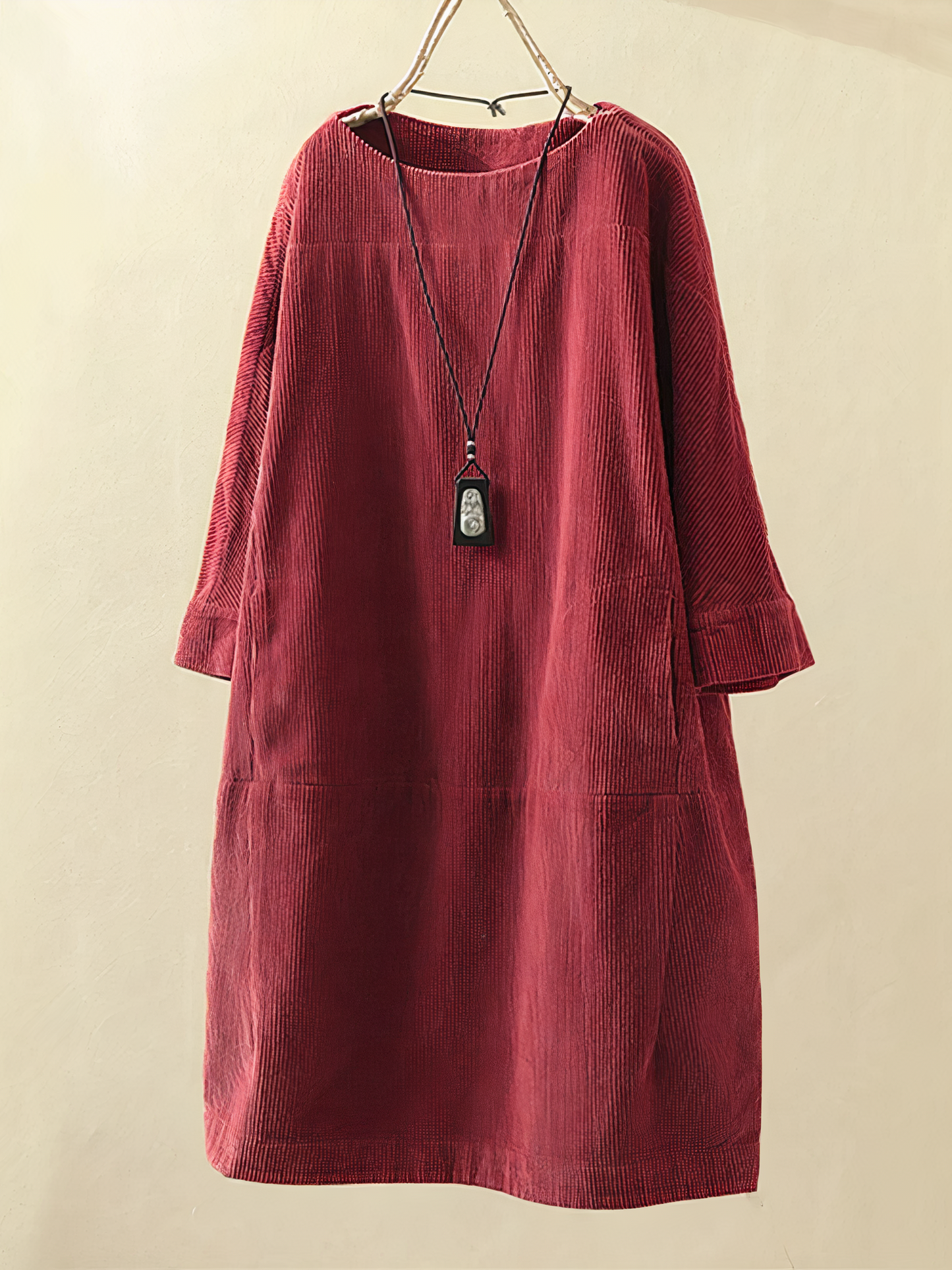 Wearclo | Women's Ribbed Midi Dress