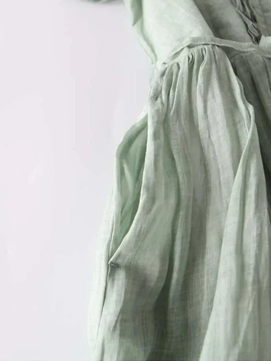 Wearclo | Women's Ruffle Midi Dress with Tie Waist