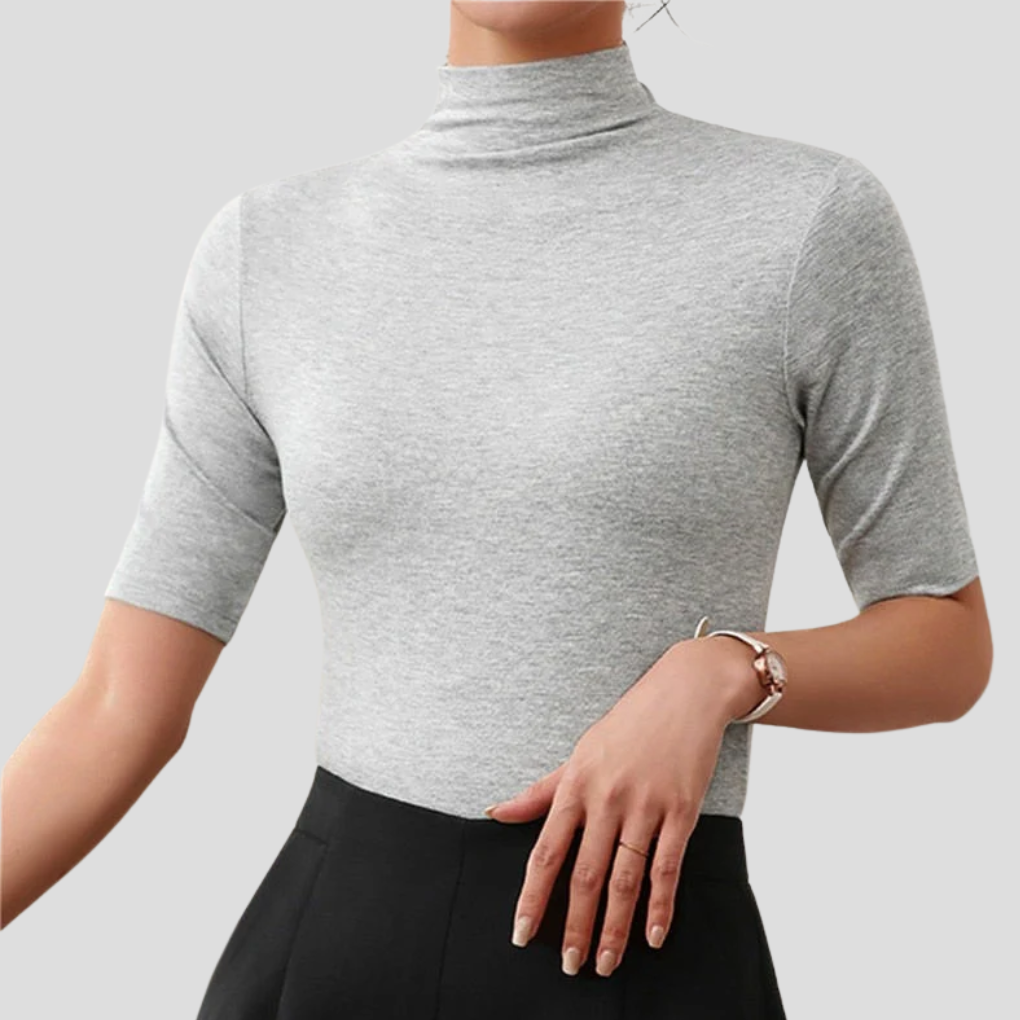 Wearclo | Women's Seamless Turtleneck Top