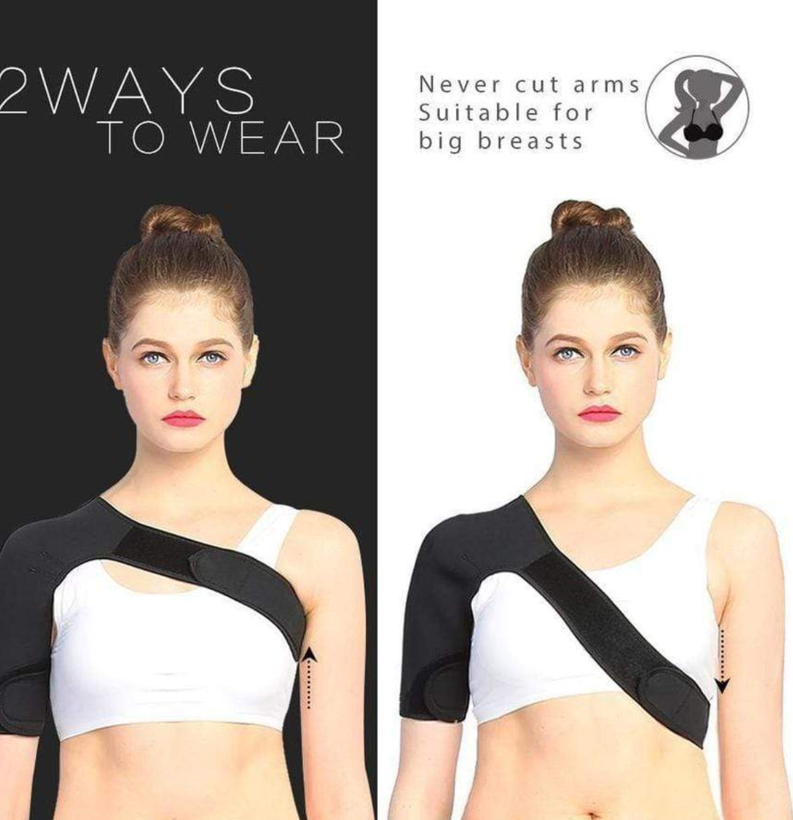Wearclo | Women's Shoulder Support Compression Sleeve Support Straps
