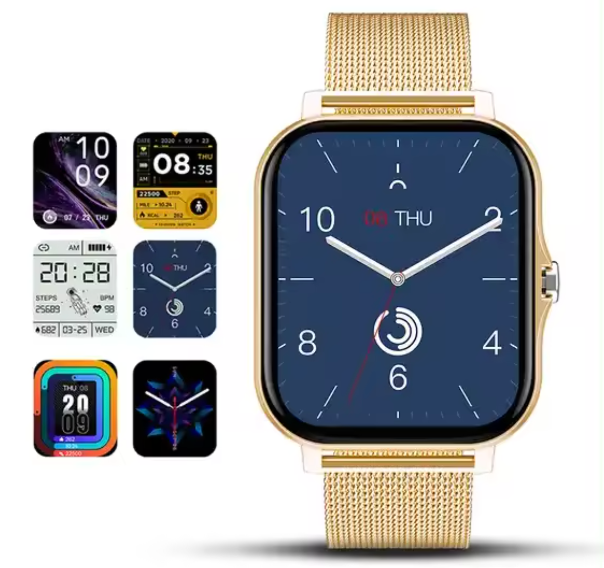 Wearclo | Women's Smartwatch with Health Tracking and Mesh Strap
