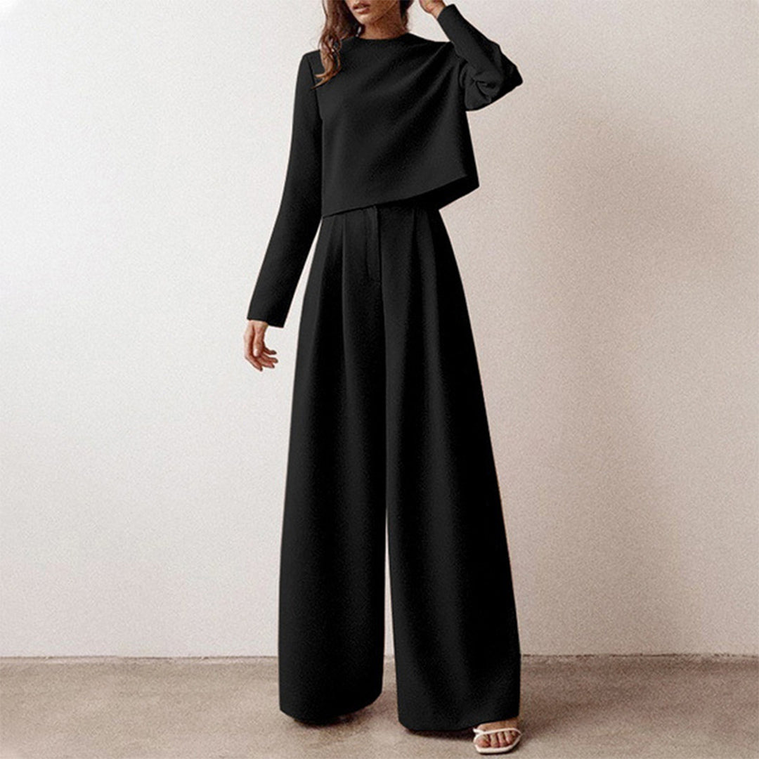 Wearclo | Women's Two-Piece Wide Leg Set