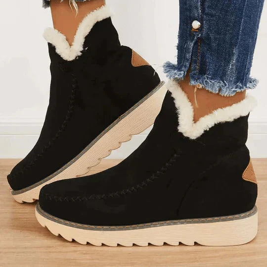 Wearclo | Women's Warm Ankle Boots with Orthopedic Support