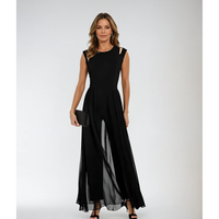 Wearclo | Elegant Cutout Shoulder Wide Leg Jumpsuit