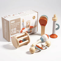 Wearclo Wooden Montessori Musical Instrument Set for Toddlers
