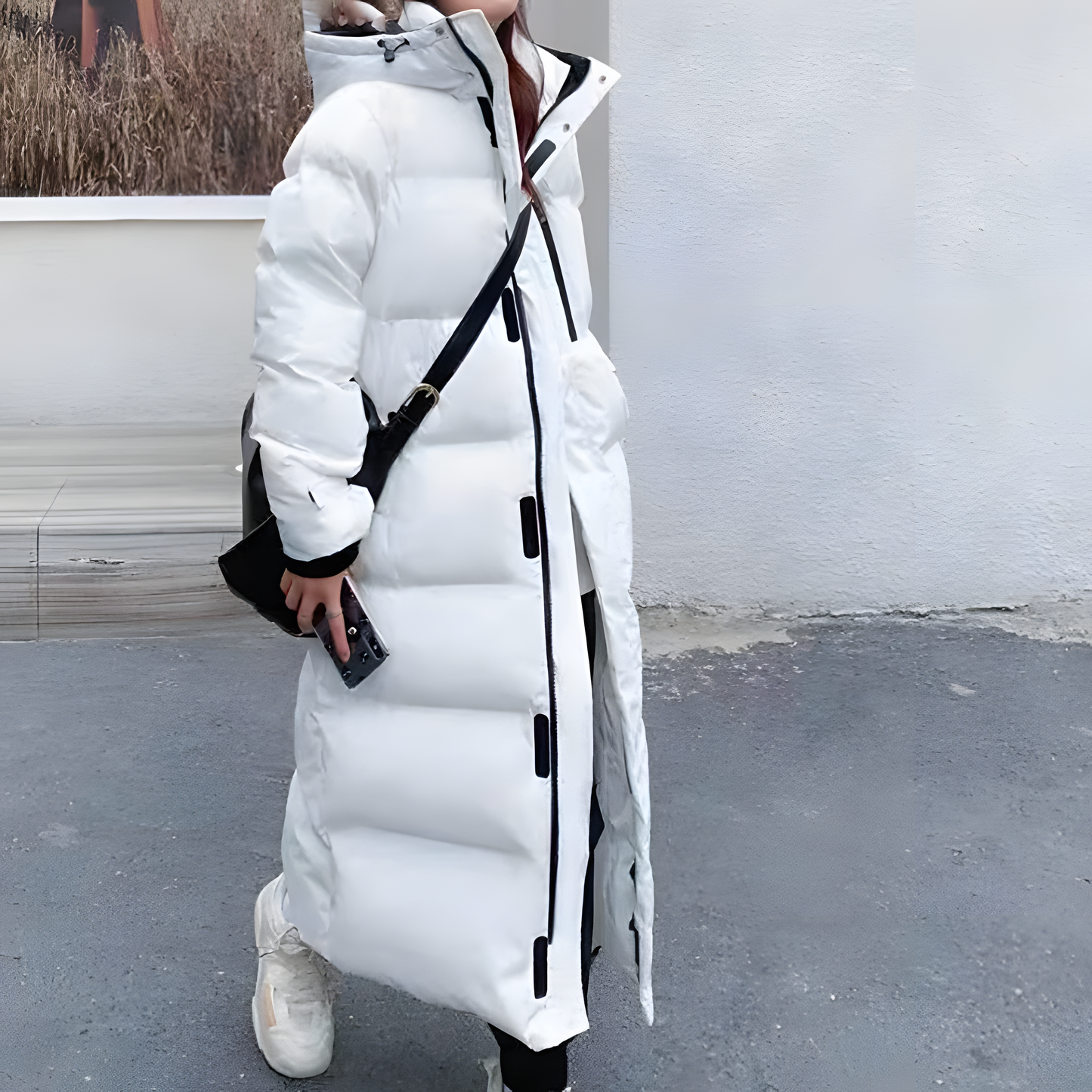 Windproof Long Down Jacket