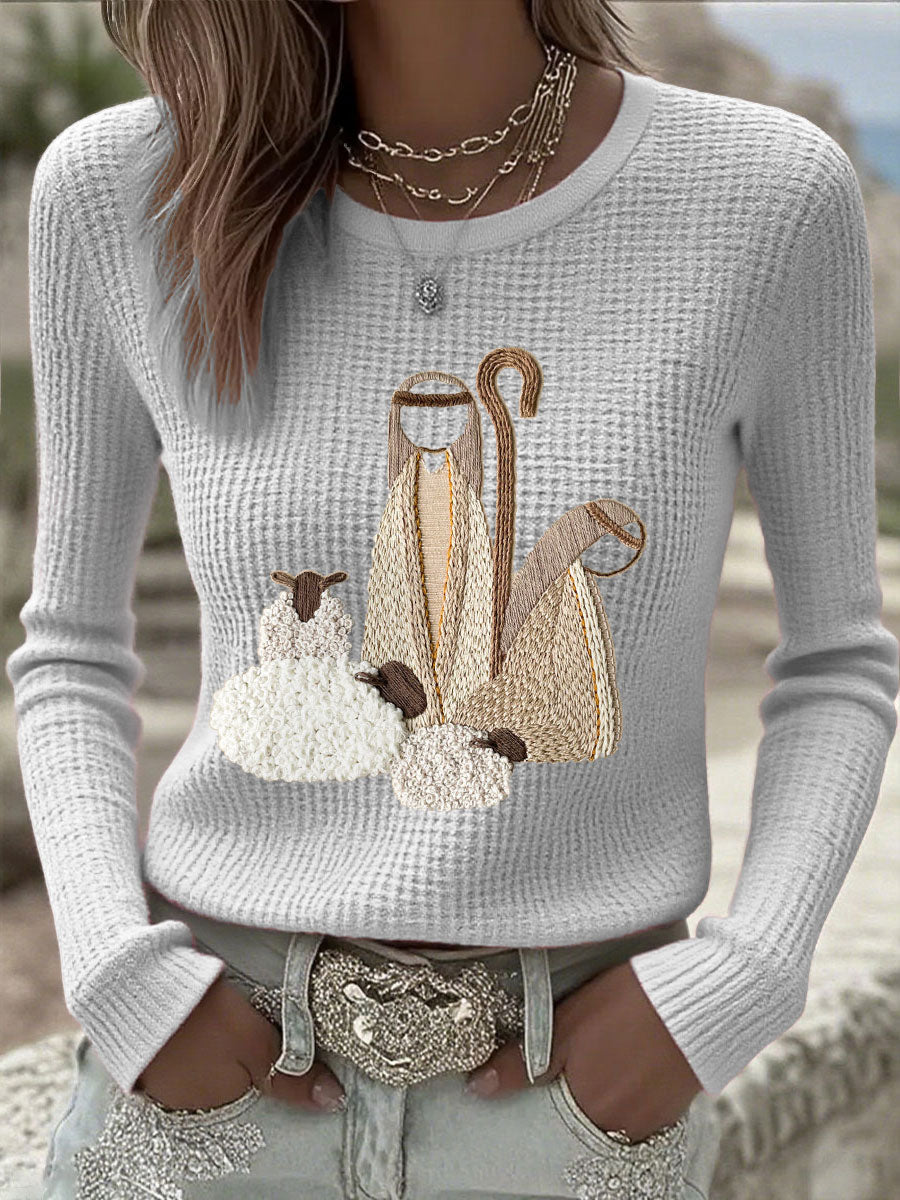 Women's Christmas Nativity Top