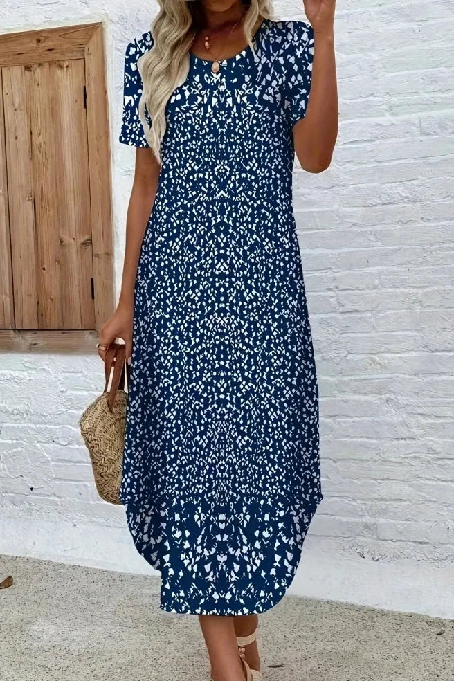 Women's Elegant Floral Maxi Dress