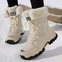 Women's Fur-Lined Lace-Up Winter Boots