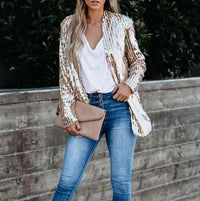 Women's Glitter Sequin Jacket