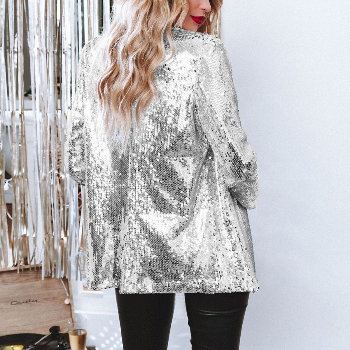 Women's Glitter Sequin Jacket