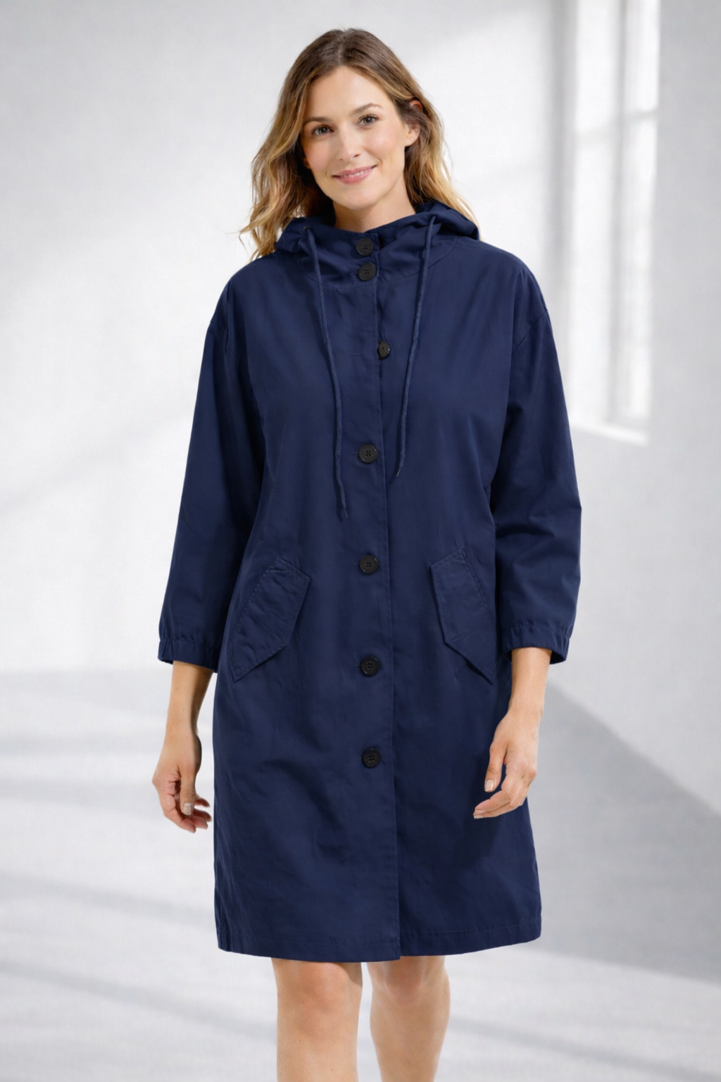 Women's Hooded Jacket in Medium Length