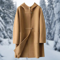 Women's Cashmere Hooded Oversized Coat