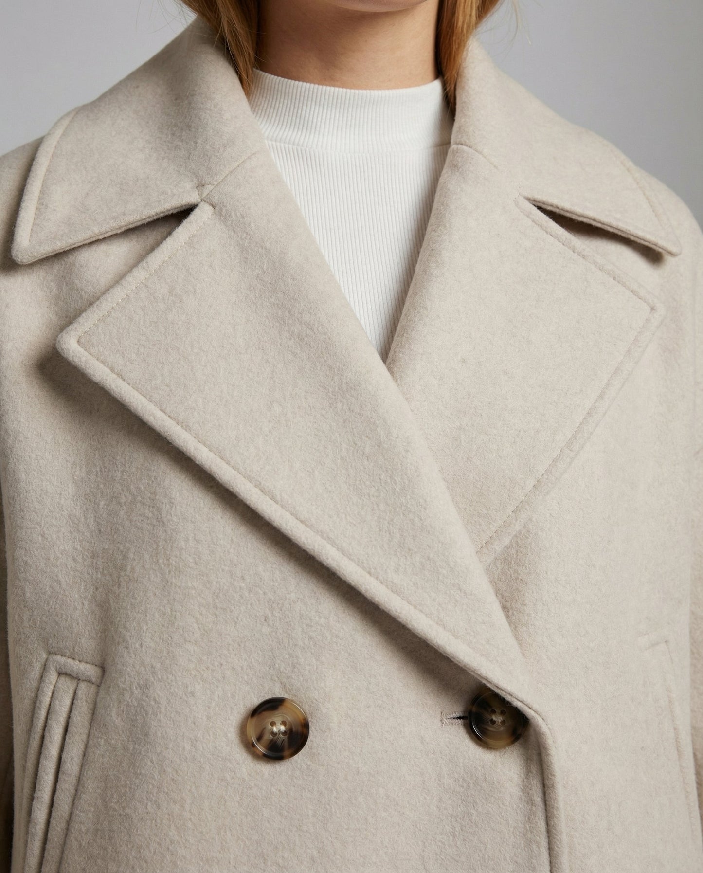 Women's Jacket with Short Cut & Double Breasted | Wearclo