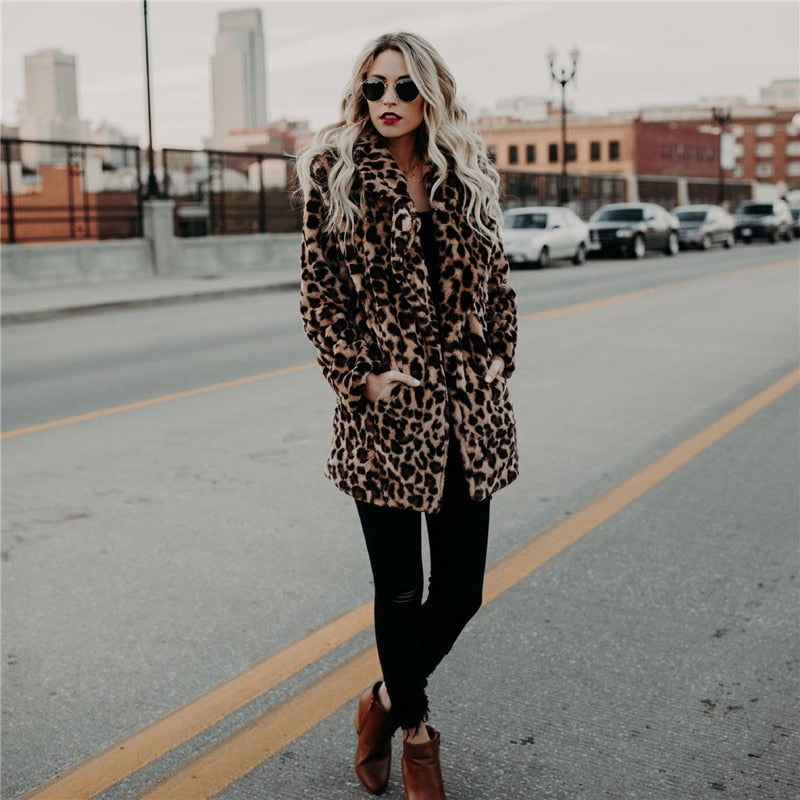 Women's Leopard Print Coat