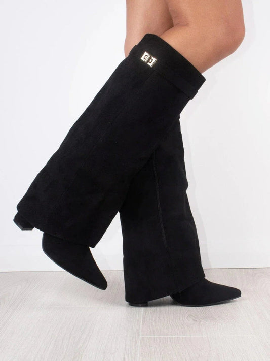 Women's Luxury Suede Over-the-Knee Boots
