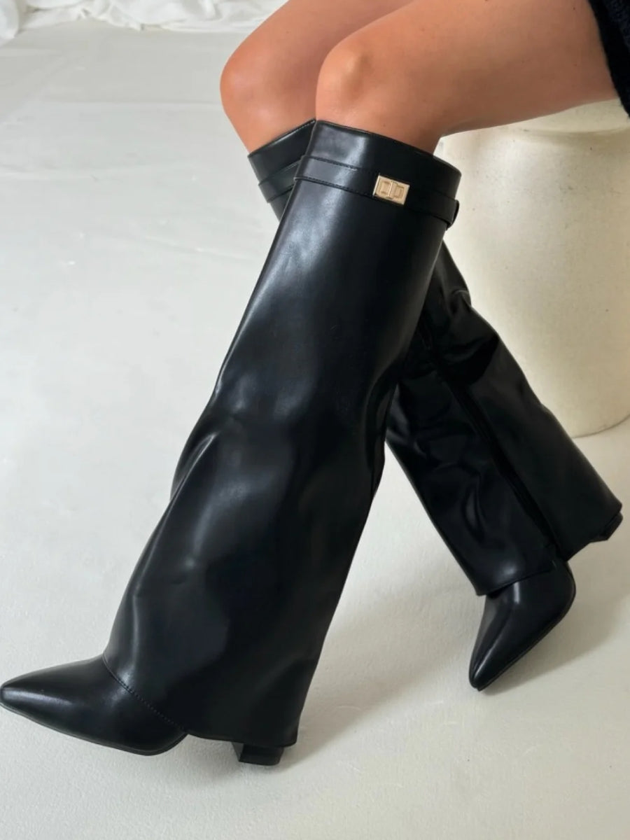 Women's Luxury Suede Over-the-Knee Boots