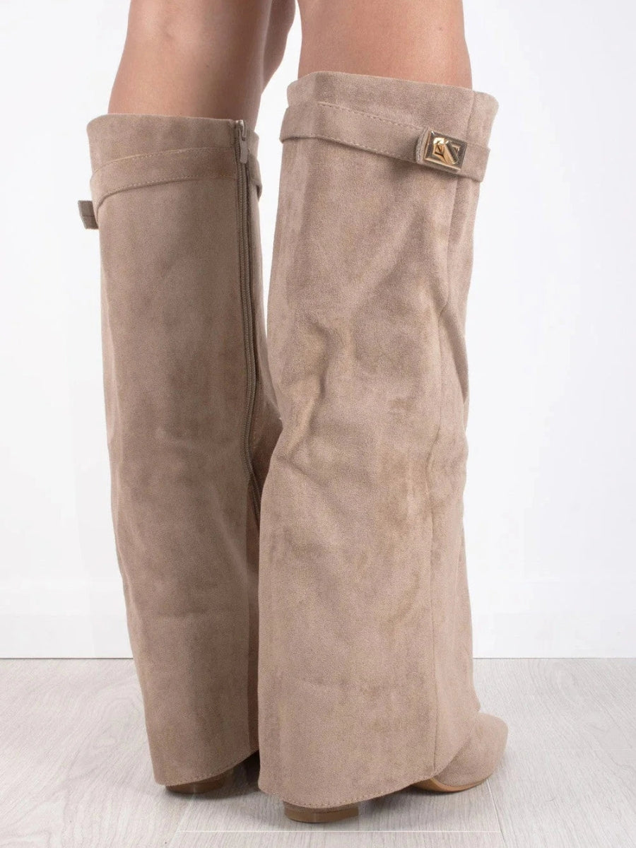 Women's Luxury Suede Over-the-Knee Boots