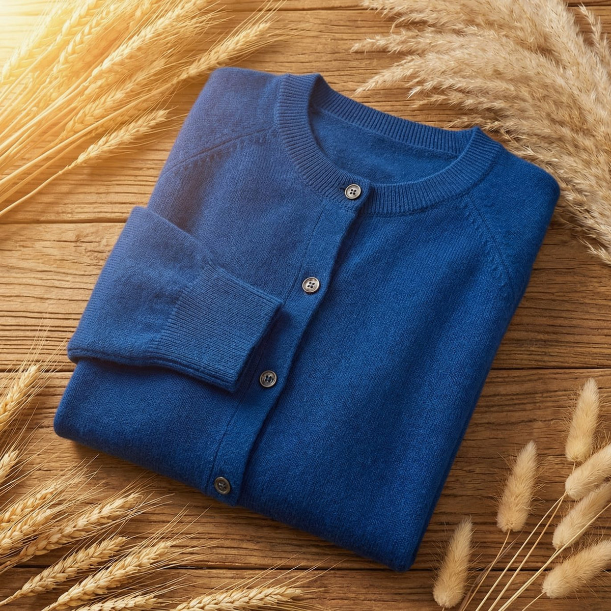 Women's Merino Wool Long-Sleeve Button-Up Cardigan