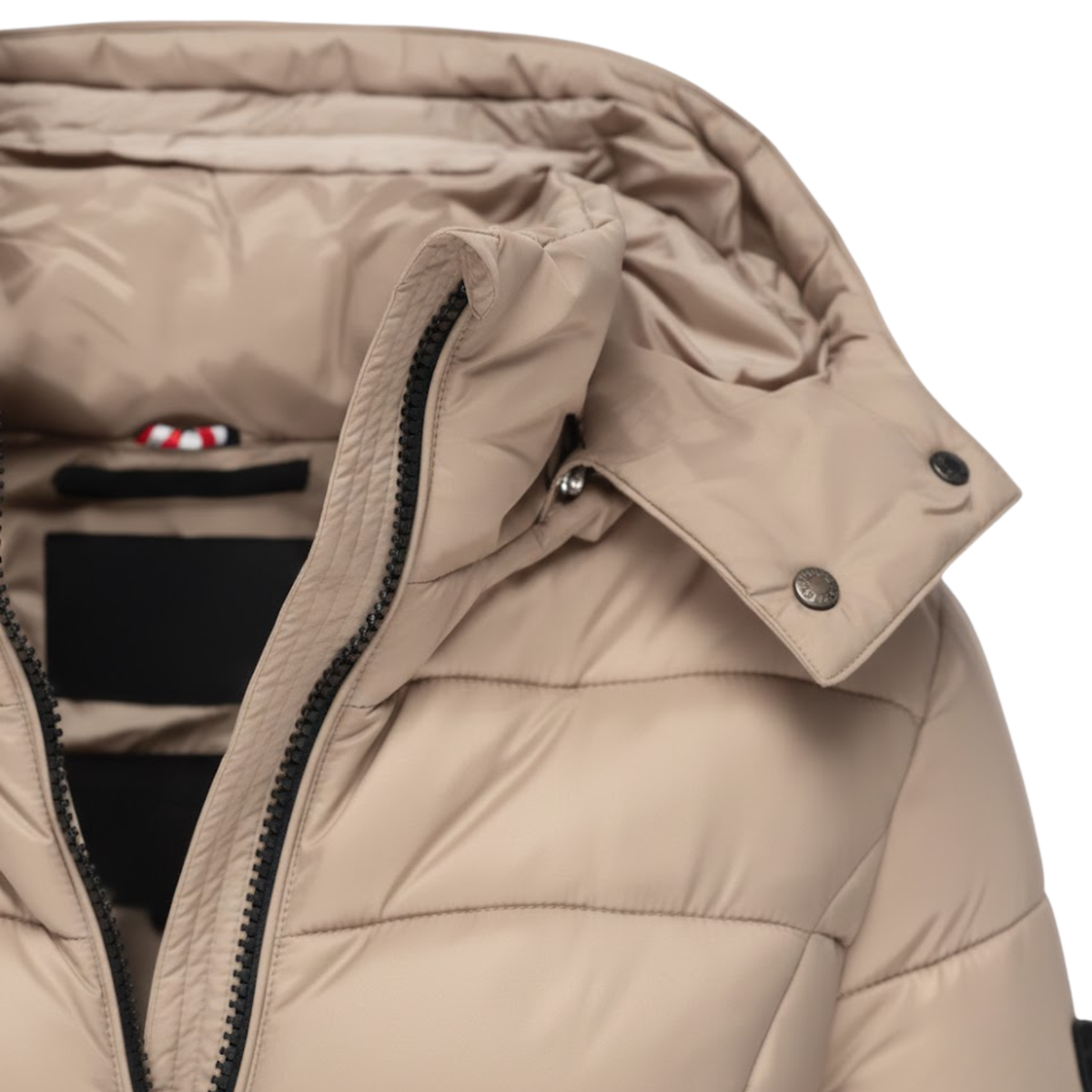 Women's Mid-Length Hooded Quilted Parka - Warm Winter Parka & Quilted Coat