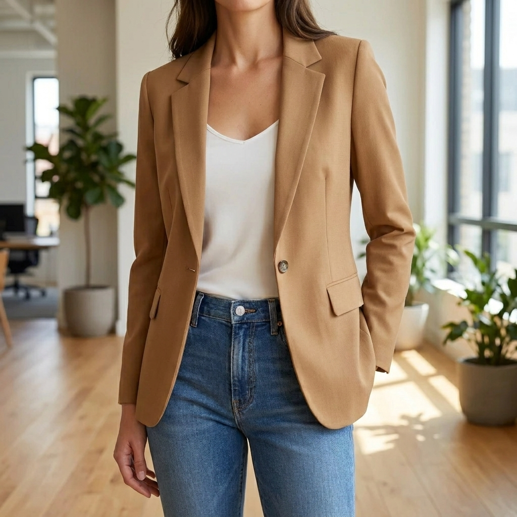 Women's One-Button Blazer