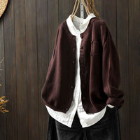Women's Relaxed-Fit Button-Front Knit Cardigan Sweater