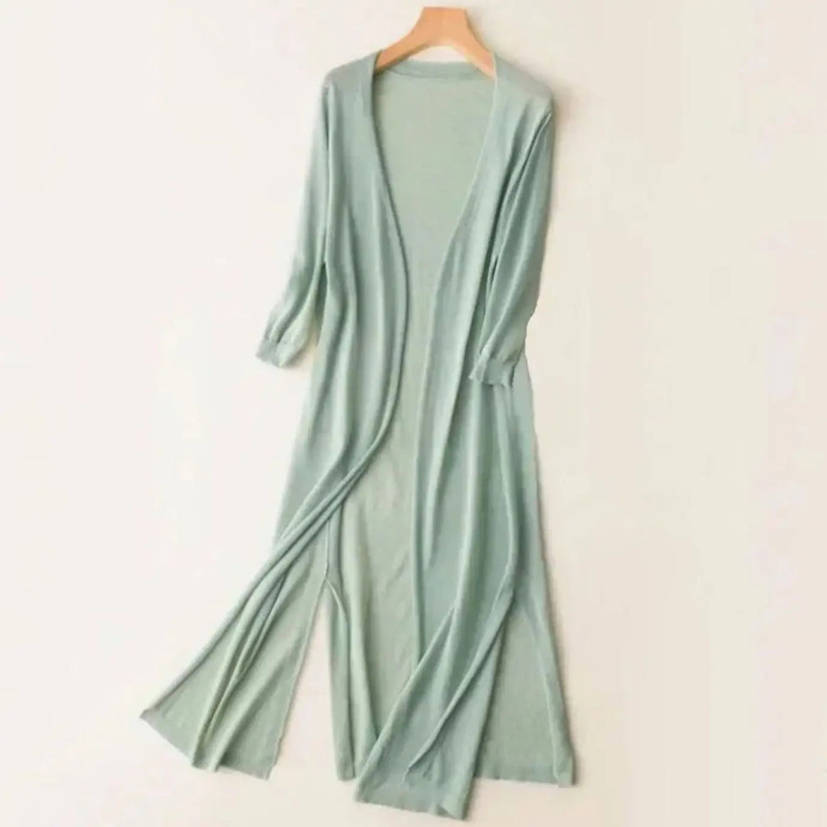 Women's Relaxed Open-Front Lightweight Longline Cardigan