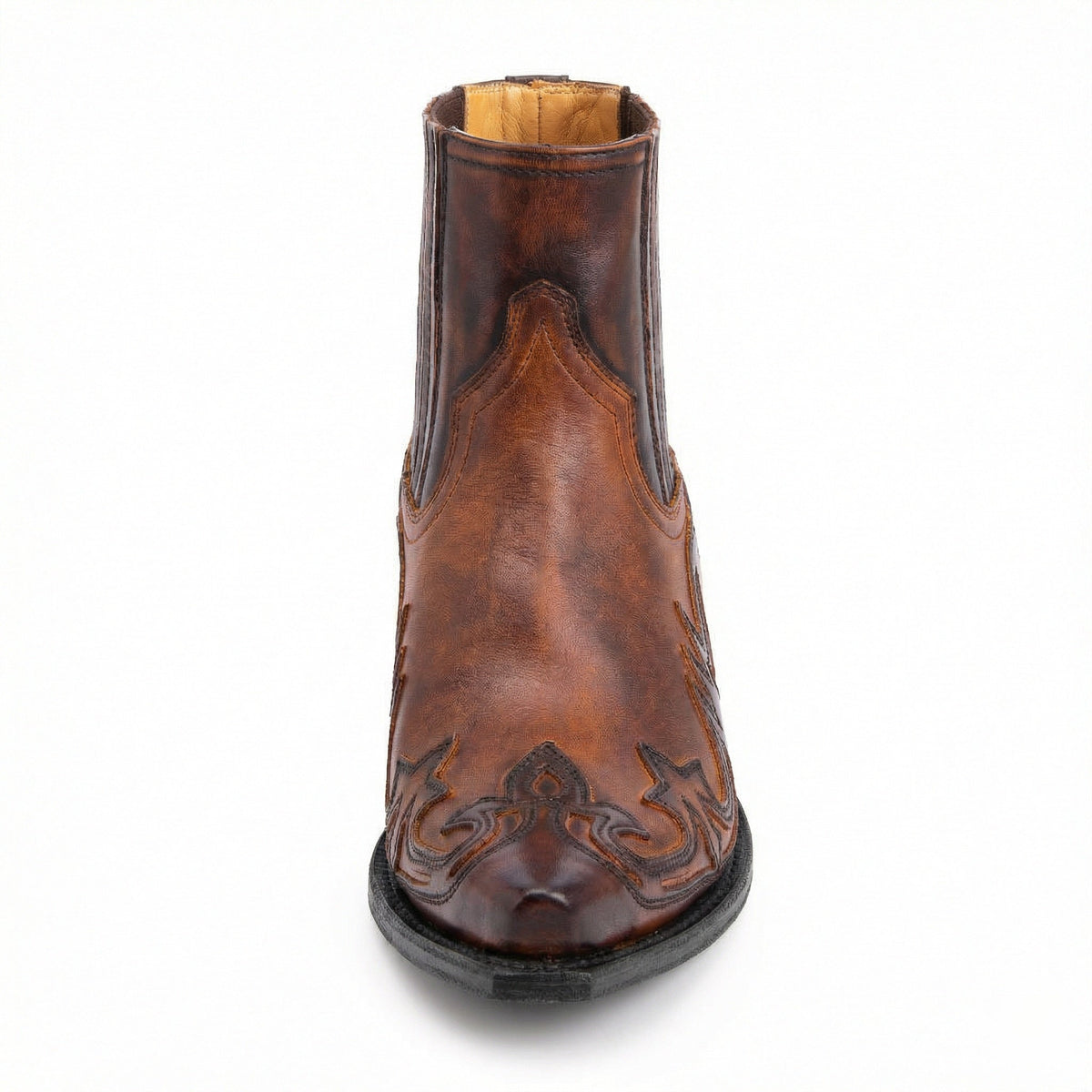 Women's Rugged Leather Western Ankle Boots