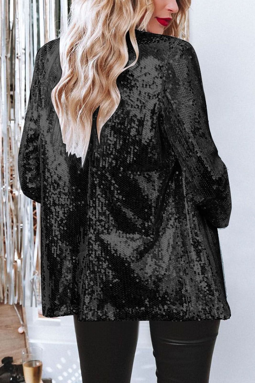 Women's Shimmering Sequin Blazer