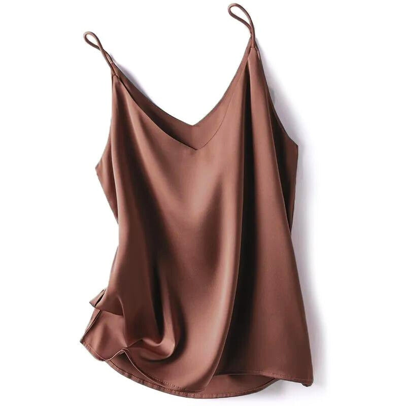 Women's Silky Smooth Camisole Top for Elegant Layering
