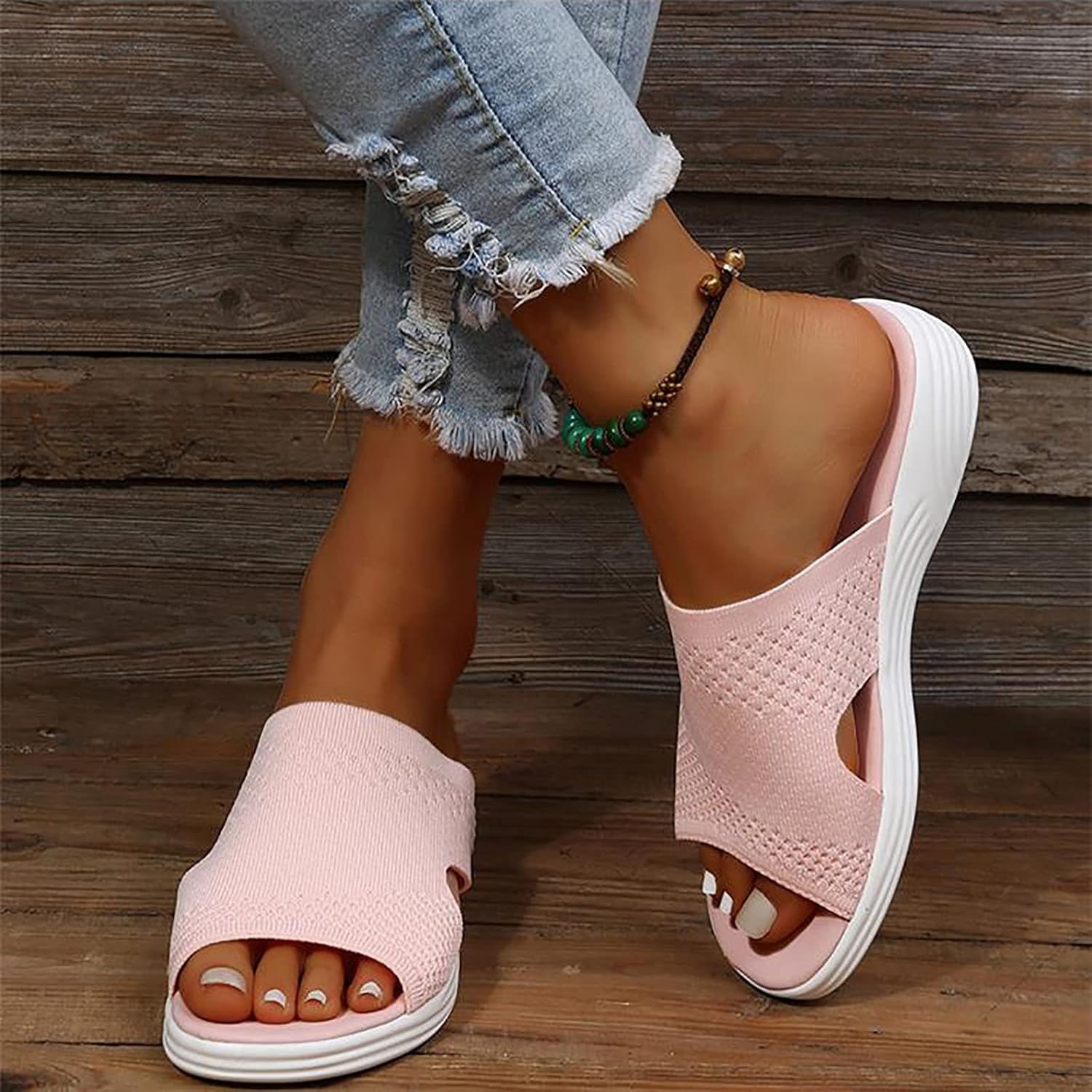 Women's Slippers with Shock-Absorbing Sole