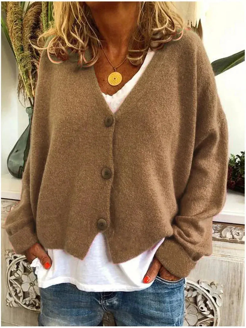 Women's Soft Knit Printed Sweater with Versatile Fit