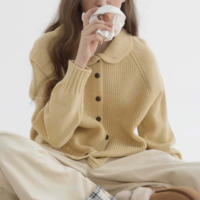 Women's Soft Textured Knit Long-Sleeve Cardigan