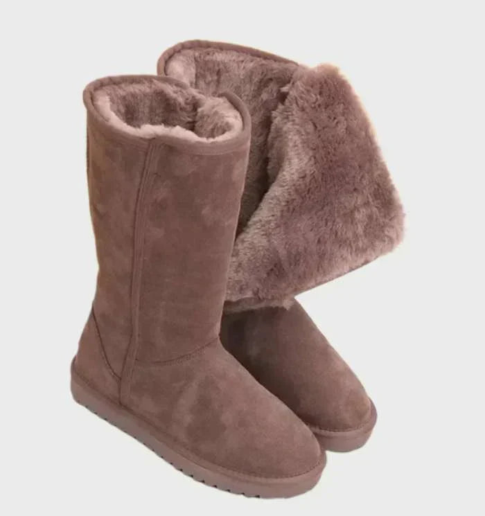 Women's Suede Sheepskin Boots