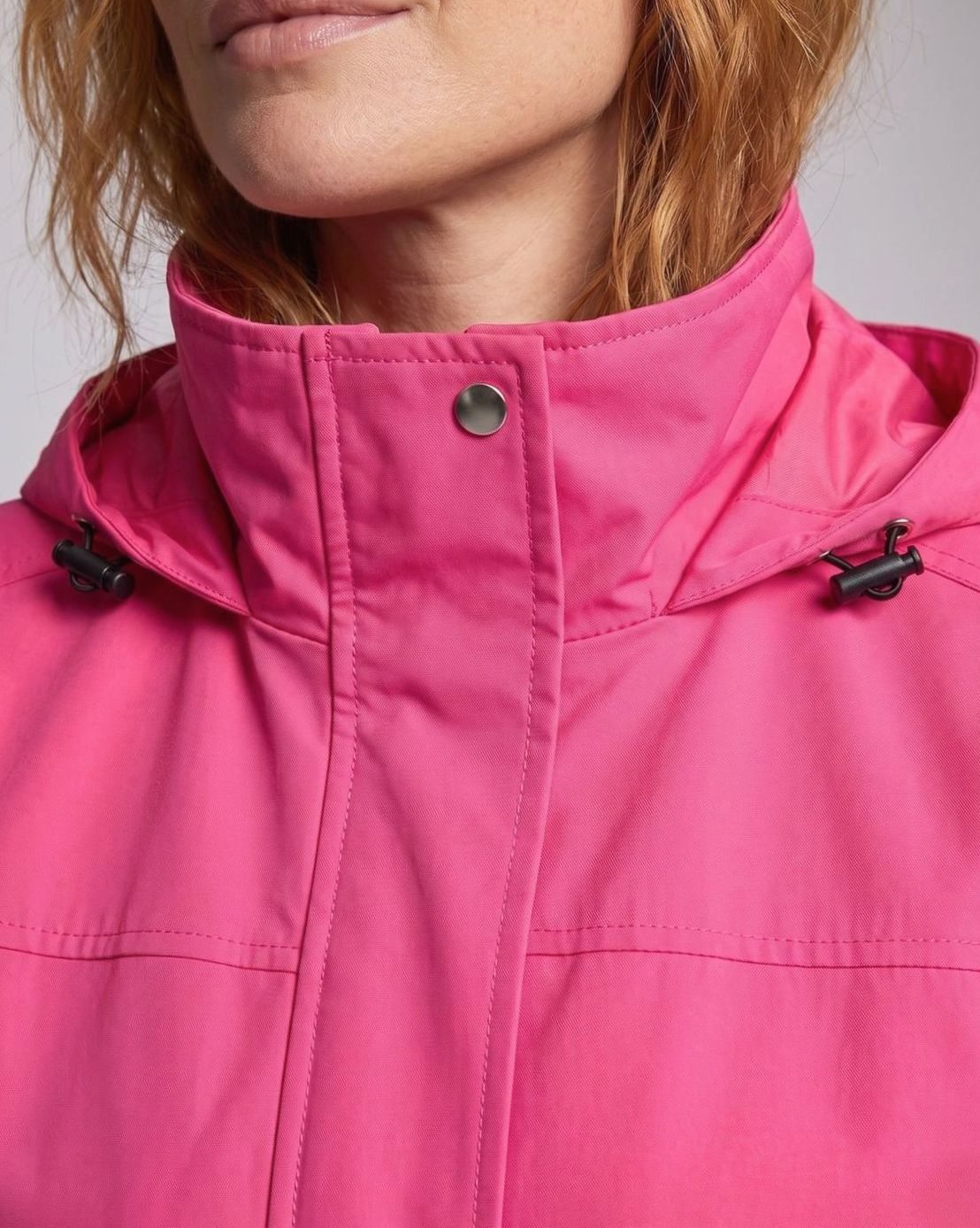 Women's Water-Resistant Hooded Drawstring Parka