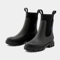 Women's Waterproof Slip-On Chelsea Boots with Smooth Finish