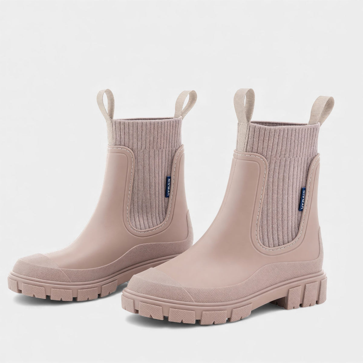 Women's Waterproof Slip-On Chelsea Boots with Smooth Finish