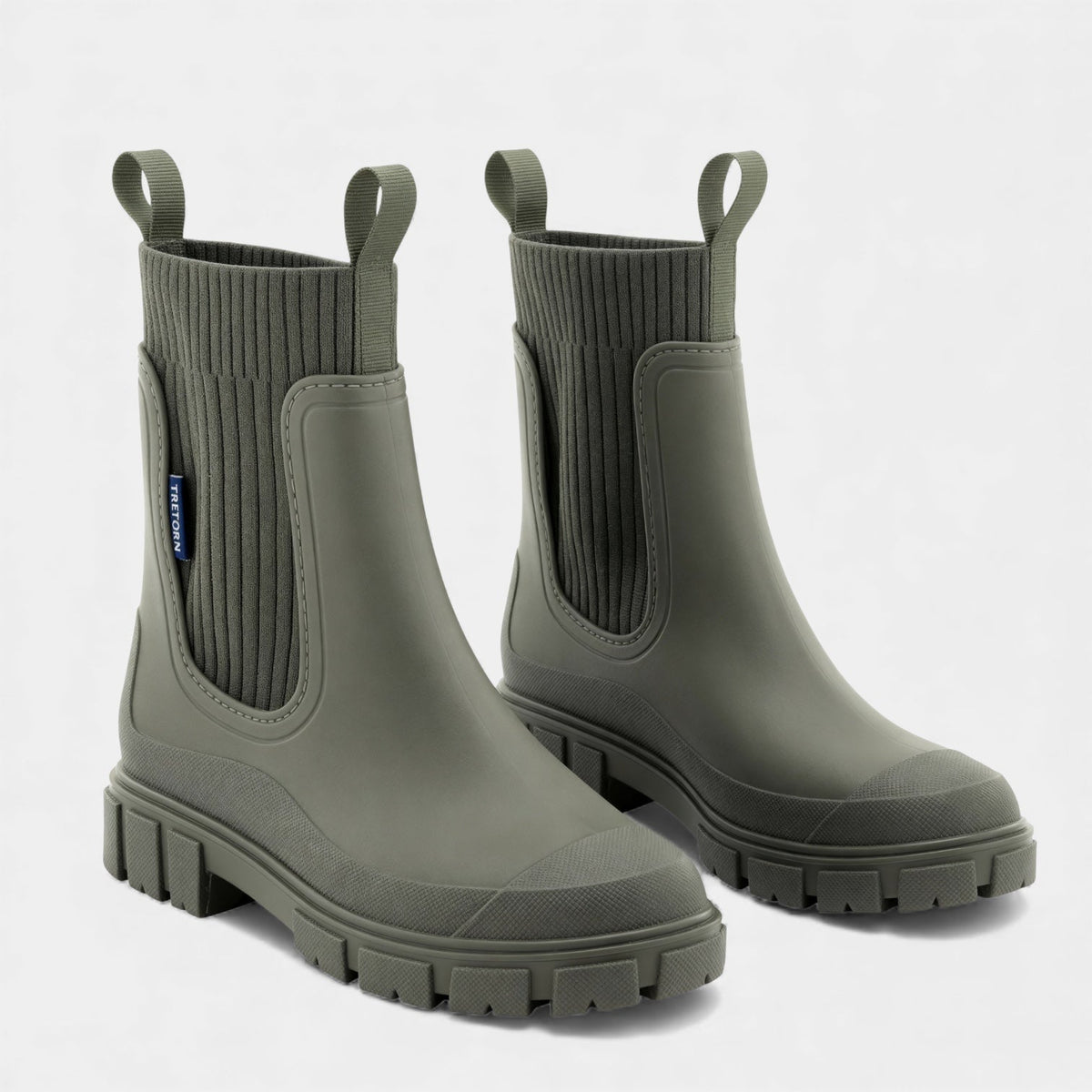 Women's Waterproof Slip-On Chelsea Boots with Smooth Finish