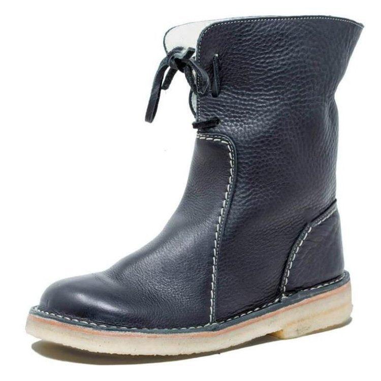 Women's Waterproof Winter Boots with Fleece and Wool Lining