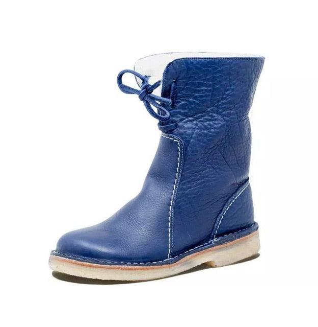 Women's Waterproof Winter Boots with Fleece and Wool Lining